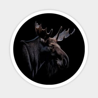 Majestic Moose Stunning Portrait Magnet